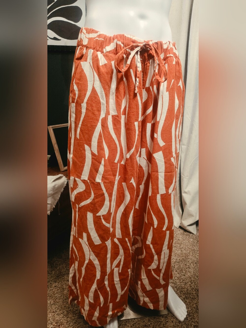 AVA & VIV Womens Loose Wide Leg Pants Size 1X